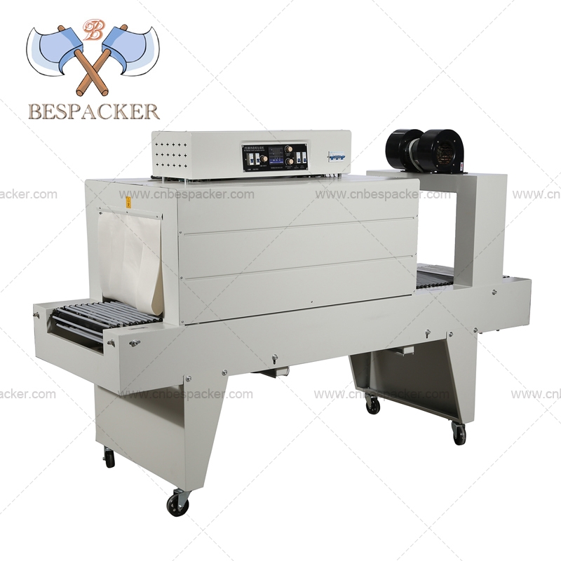 Bespacker BSE-4535 automatic PE film heat shrink tunnel shrink sleeve cutting packaging machine